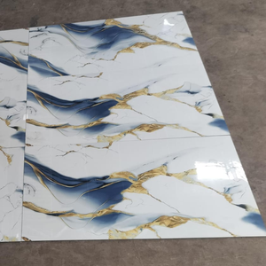 Carreaux muraux en porcelaine émaillée Und-183 60x120cm, texture imitation marbre brillant, utilisation intérieure contemporaine - Product Image 3