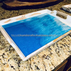 Plateau de service en bois le plus récent avec surface facile à nettoyer, taille personnalisée pour les cuisiniers occupés, service de nourriture - Product Image 2