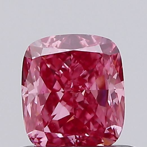 Diamante Cultivado en Laboratorio CVD HPHT de 0.5ct, Corte Cojín, Rosa Intenso Fantasía, Certificado IGI Gemver, Corte Excelente, Claridad VS, 10 Mohs, Suelto - Product Image 1