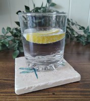 Sous-verres libellules bleues pour table basse, ensemble de sous-verres, cadeau unique libellule