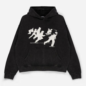 Sweat à capuche surdimensionné personnalisé pour homme, automne, 460 g/m², épais, vintage, délavé au soleil, délavé à l'acide, écologique, avec fermeture éclair métallique vieillie - Product Image 1