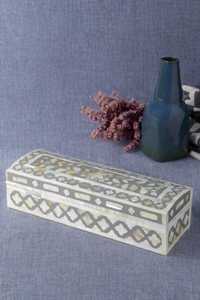 Luxury <b>Mother</b> of Pearl Shell Inlay Jewelry <b>Box</b> Premium Handcrafted Storage Organizer for Rings, Earrings, Bracelets, Accessories - Product Image 3