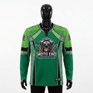 Maillots de hockey sur glace d'entraînement pour équipes, vente en gros, haute qualité, logo personnalisé, sublimation, broderie, imprimé, manches courtes - Product Image 3