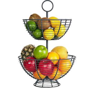 Cesta de Frutas de Color Negro, Cesta Decorativa para el Hogar, los Mejores Accesorios de Cocina a un Precio Razonable para Proveedores Mayoristas - Product Image 1