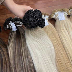 Extensiones de Cabello con Puntas de Queratina de Doble Trama y Punta Plana de Calidad Premium, Tendencia 2026, Cabello Humano Vietnamita - Product Image 2