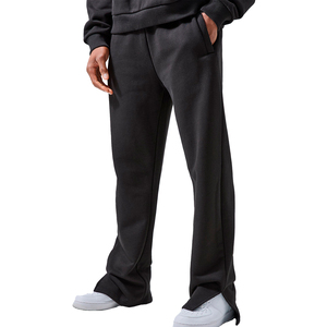 Pantalones de chándal de algodón de pierna ancha, estilo streetwear, de peso pesado, acampanados, holgados, para hombre - Product Image 5