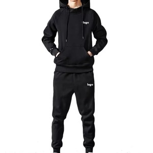 2026 OEM Comfortable Sports Hoodie and Sweat Pants Set Tracksuits 2 Piece Zip Hoodie <b>Track</b> <b>Suit</b> Men - Product Image 3