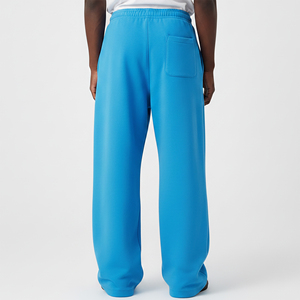 Custom Made Heavyweight 100% Cotton Canvas High Quality Mid Casual Loose Stacked Wide Leg Pants Drawstring <b>Flare</b> <b>Men</b> Sweatpants - Product Image 5