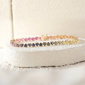 Bracelet chaîne élégant pour femme en moissanite et diamant, argent sterling 925, bijou de luxe tendance, cadeau - Product Image 4