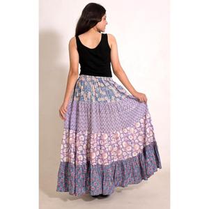 Cotton <b>Patchwork</b> Printed Full Length Maxi <b>Skirt</b> Handmade Boho Festival <b>Skirt</b> for Women - Product Image 5