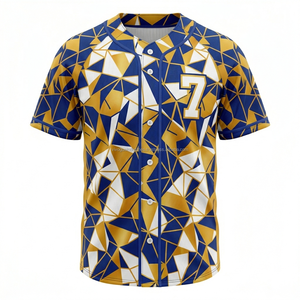 Custom High Quality OEM Blank Baseball Uniforms Plus Size Breathable Sportswear for Men Baseball Sublimation Jerseys - Product Image 2