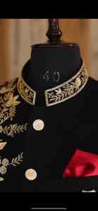 Salwar Kameez Clásico Indio-Pakistaní para Hombre, Traje de Novio Real Bordado, Protección Solar, Sin Arrugas - Product Image 2