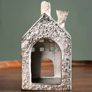 Metal House Shape Candle Holder Traditional Handicraft <b>Christmas</b> Decoration - Product Image 5
