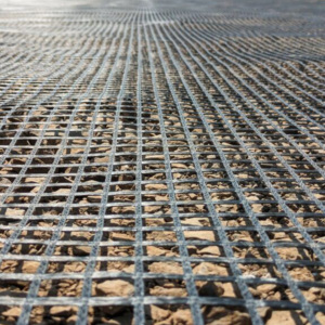 Polyester Uniaxial Geogrid | PET Geogrid for Retaining <b>Wall</b> Reinforcement | High Strength Soil Stabilization <b>Grid</b> - Product Image 2