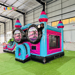 Glissière d'eau colorée commerciale Offre Spéciale <span class=keywords><strong>avec</strong></span> le curseur gonflable d'arc-en-ciel de location de <span class=keywords><strong>piscine</strong></span> <span class=keywords><strong>avec</strong></span> la <span class=keywords><strong>piscine</strong></span> - Product Image 5