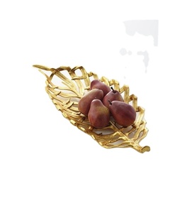 Organisateur de service de fruits Table de haute qualité en aluminium doré coulée Tay Top vente nouveau Design - Product Image 1