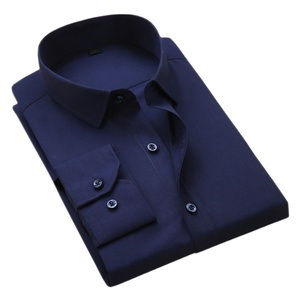 Camisa Formal para hombre, camisa de alta calidad, Color liso, 100% algodón, venta al por mayor, OEM, oficina, precio barato, orientada a la exportación - Product Image 2