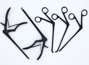 Ensemble de 5 pièces de forceps chirurgicaux ORL noirs Ferris-Smith Kerrison Punch & Rongeur 3,4 mm - Product Image 1
