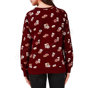 Sweat-shirt imprimé pour femme, col rond décontracté, vêtement tendance pour un confort et un style au quotidien - Product Image 4