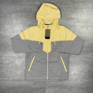 Technical Outdoor 2-Piece Tracksuit Mesh Lining Quick Dry Lightweight <b>Zip</b>-Up Hoodie and <b>Shorts</b> for Men with Color Blocked Design - Product Image 3
