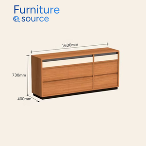 Gabinete elegante-Gabinete versátil en madera de teca maciza con cajones para muebles de dormitorio prácticos-Gabinete de fábrica directo - Product Image 4