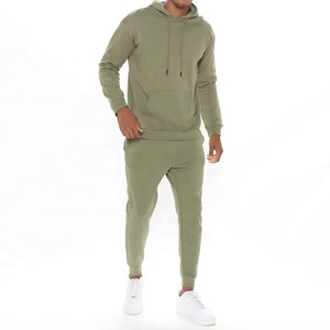 Conjunto Deportivo Masculino de Alta Calidad con Logotipo Personalizado, Sudadera con Capucha y Pantalones de Felpa Francesa de Algodón Grueso - Product Image 4