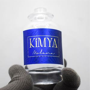 Gold Foil Stamped Embossed <b>Waterproof</b> Stickers with Text Embossed for Fragrance Bottle Luxury Custom Metallic Perfume Labels - Product Image 6