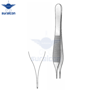 Pinzas Micro-Adson de 12 cm / 4-3/4 Pulgadas con Dientes 1:2, Instrumento Quirúrgico de Acero Inoxidable para Agarrar Tejidos - Product Image 3
