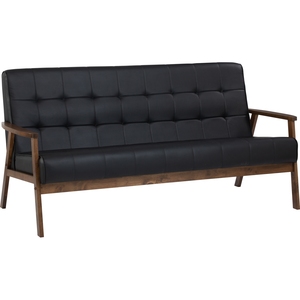 Affordable 3-Seater Fabric <b>Sofa</b> Solid Malaysian Oak <b>Frame</b> Triple Coach Budget-Friendly Modern Family Living Couch - Product Image 1