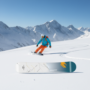 Ski de ski alpin éco-responsable et économe en énergie avec noyau en bois de peuplier et fibre de carbone, fabricant OEM ODM - Product Image 6