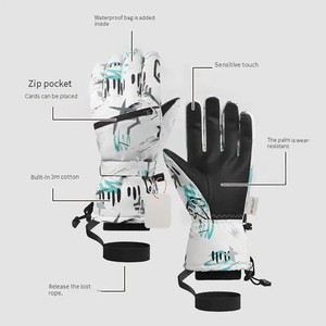 Unisex Waterproof Cycling Gloves Windproof Breathable Leather & Mesh Half Finger Universal Season Sports Gloves Wholesale - Product Image 3