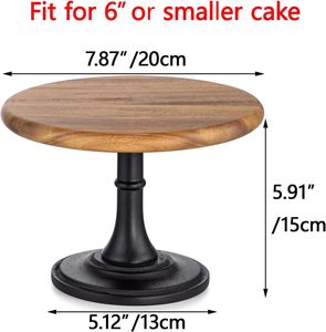 Base para Pastel de Madera con Patas, Accesorios para Postres, Soporte Rústico para Pastel, Decoración Central para Fiestas/Fiestas Infantiles - Product Image 3