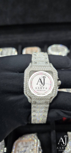 Montre mécanique en acier inoxydable avec incrustation de diamants, cadran carré, bracelet en cristal analogique, bijoux de mode unisexe, cadeau - Product Image 4