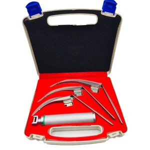 Set de Laringoscopio LED McCoy Flexy-Tip Premium, de Acero Inoxidable, con Fibra Óptica Flexible y Hojas Curvas, Kit para Intubación de Vía Aérea Difícil - Product Image 1