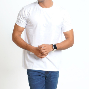 T-shirt de fitness pour homme, coupe ajustée, en polyester/coton de haute qualité, écologique, séchage rapide, grammage lourd, imprimé sur mesure - Product Image 1