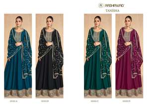 Cosido Tamaño XL Seda pesada Shalwar Kameez con 2 márgenes 3M Flair & Premium Silk Dupatta-una declaración de moda de fiesta real - Product Image 6