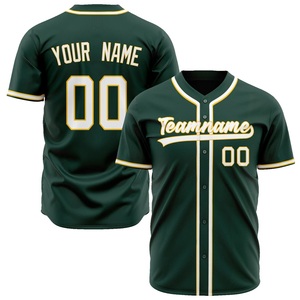 Custom <b>Baseball</b> Uniform Mens Team Jersey <b>Set</b> Breathable Sportswear Sublimation Print OEM Bulk Supply - Product Image 1