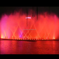 Fontaine musicale dansante Dewy Factory personnalisable de 50 m de long avec contrôleur DMX 512 en acier inoxydable, usage commercial, garantie 3 ans