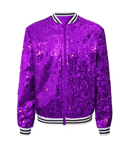 Blouson Bomber Unisexe à Paillettes, Imperméable, Coupe-Vent, Respirant, pour l'Hiver et les Fêtes - Product Image 4