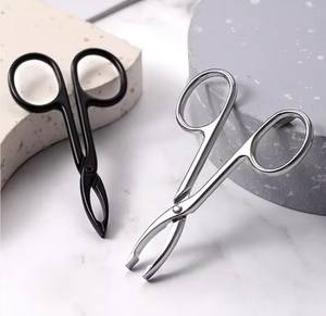 Pince à épiler pointue en acier inoxydable avec manche ciseaux, écologique et durable, pour sourcils et poils, outil de maquillage - Product Image 4