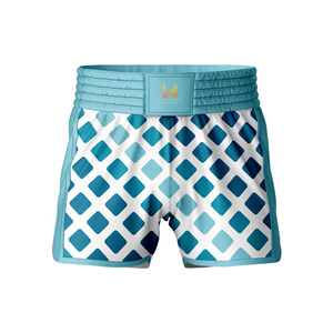 Pantalones Cortos de MMA, Boxeo y Muay Thai Duraderos, Ligeros, Transpirables y Resistentes al Encogimiento, con Logotipo Personalizado en la Parte Delantera y Trasera, Unisex, 100% Poliéster - Product Image 1