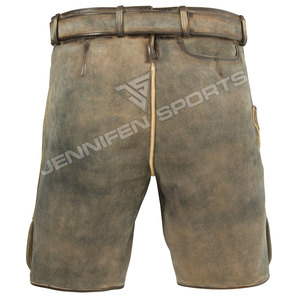 Costume court en daim pour homme, style Lederhosen, pour Halloween, Oktoberfest, performance scénique allemande de Munich, déguisement de carnaval - Product Image 4