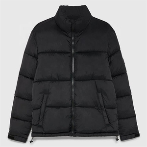 2026 New Winter Collection Men's Regular Puffer <b>Bubble</b> <b>Coats</b> 100% Cotton Stand Collar Eco-Friendly Waterproof OEM Canvas - Product Image 2