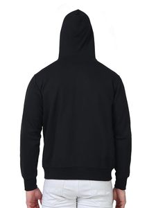 Chaqueta informal cómoda para uso diario, sudadera con capucha de algodón y forro polar para hombre, con cierre de cremallera, para invierno - Product Image 1