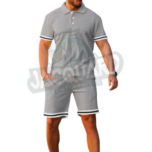 ชุดเซ็ตเสื้อยืดแขนสั้นกางเกงขาสั้นลำลองสำหรับผู้ชาย รุ่นใหม่ประจำฤดูร้อนปี 2026 ชุดลำลองสีพื้น แบรนด์เสื้อผ้าผู้ชาย ชุด 2 ชิ้น - Product Image 4