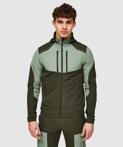 Nouveauté : Ensemble de survêtement pour homme en nylon 100 %, coupe-vent, léger, avec capuche et cordon de serrage, design optimal - Product Image 1