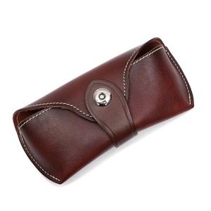 Vintage Full Grain Leather Sunglasses <b>Case</b> Durable <b>Soft</b> Lining Spectacle Protector Bulk Export Quality LGC-0073 - Product Image 3