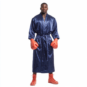 Fight Competition Gowns Martial Arts Wear Muay Thai <b>Boxing</b> Wear <b>Boxing</b> <b>Robe</b> Custom Made <b>Boxing</b> <b>Robes</b> / Satin Silk <b>Boxing</b> <b>Robe</b> - Product Image 5