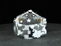 Montre personnalisée pour homme, style vintage, sport, hip-hop, avec bracelet en acier inoxydable et cuir véritable, 20 mm, 41 mm, verre, diamant moissanite, unique