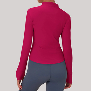 <b>Yoga</b> <b>Jacket</b> For Women's Long Sleeve Front Zipper Pocket Top Breathable Lightweight <b>Yoga</b> <b>Jacket</b> Outdoor Sports Fitness-plus Size - Product Image 2